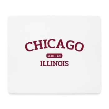Chicago - Estd. 1837 - Illinois - USA - America - Mouse Pad (horizontal) - white - Front