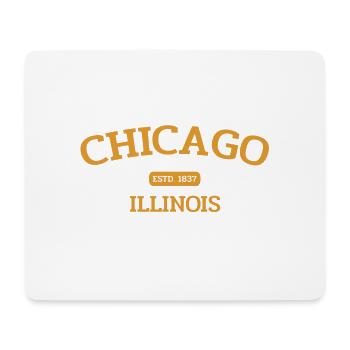 Chicago - Estd. 1837 - Illinois - USA - America - Mouse Pad (horizontal) - white - Front