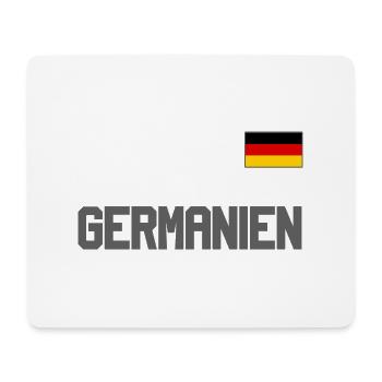 Look maillot de l’Allemagne – Drapeau GERMANIEN - Tapis de souris (format paysage) - blanc - Devant