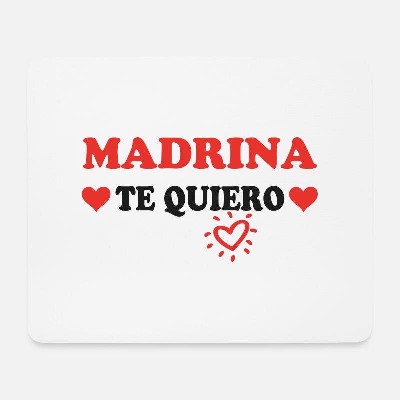 MADRINA Te quiero - Mousepad (Querformat) - Weiß