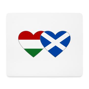 Hungary Scotland Flag Heart - Mouse Pad (horizontal) - white - Front