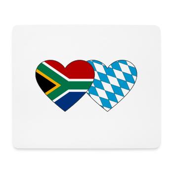 Afrique du Sud Bavaria Flag Heart - Tapis de souris (format paysage) - blanc - Devant