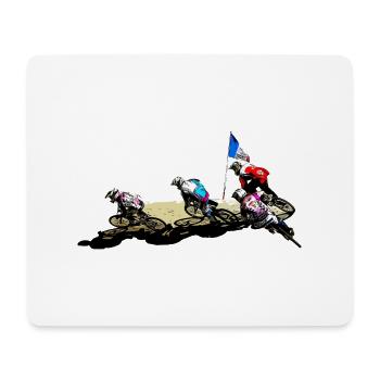 BMX (BMX) - Mousepad (Querformat) - Weiß - Vorne