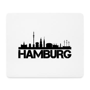 Horizon de Hambourg - Tapis de souris (format paysage) - blanc - Devant