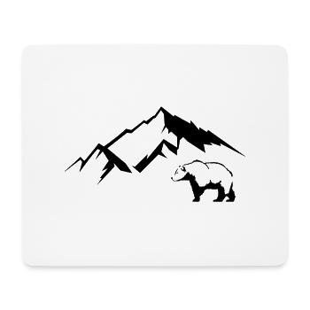 Monts Bear - Tapis de souris (format paysage) - blanc - Devant