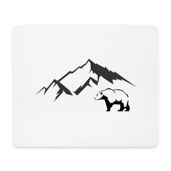 Monts Bear - Tapis de souris (format paysage) - blanc - Devant