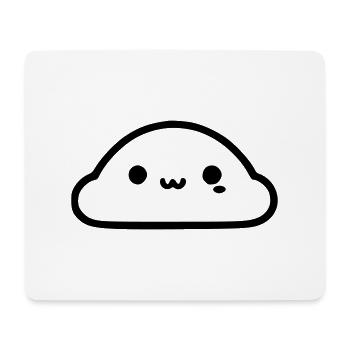 Nuage mignon - Tapis de souris (format paysage) - blanc - Devant