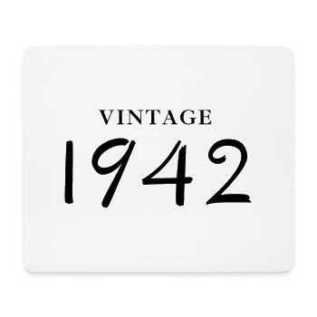 Jahrgang 1942 - Geschenkidee zum Geburtstag - Mousepad (Querformat) - Weiß - Vorne