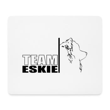TEAM Eskie Dogs American Eskimo Dog Wilsigns - Mouse Pad (horizontal) - white - Front