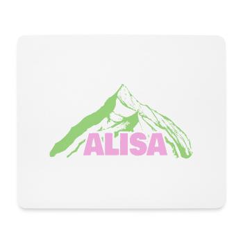 Alpiniste Alisa - Tapis de souris (format paysage) - blanc - Devant
