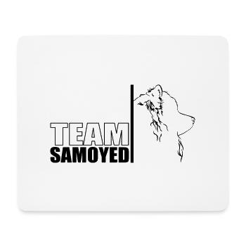 TEAM Samoyed Hunde Hund Samojede Wilsigns - Mousepad (Querformat) - Weiß - Vorne