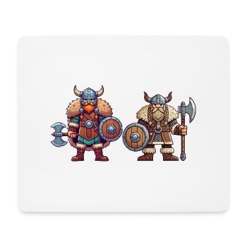 Wikinger Comic - Mousepad (Querformat) - Weiß - Vorne