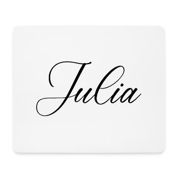 Nom de Julia - Tapis de souris (format paysage) - blanc - Devant