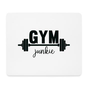 Gym junkie - Mousepad (Querformat) - Weiß - Vorne