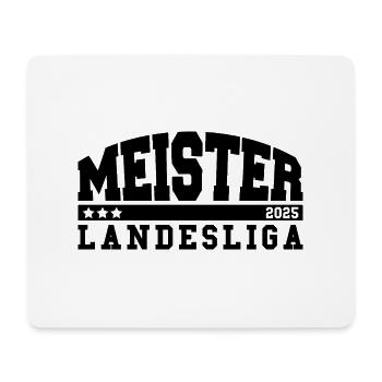 Meister Landesliga 2025 Aufstieg Fußball Handball - Mousepad (Querformat) - Weiß - Vorne