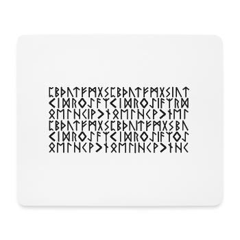 Alphabet Wikinger - Mousepad (Querformat) - Weiß - Vorne