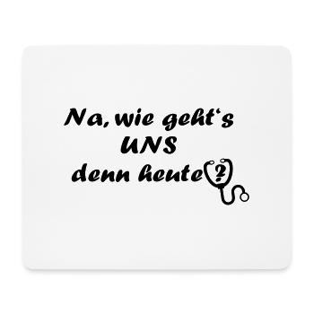 arzt doktor krankenhaus stetoskop - Mousepad (Querformat) - Weiß - Vorne