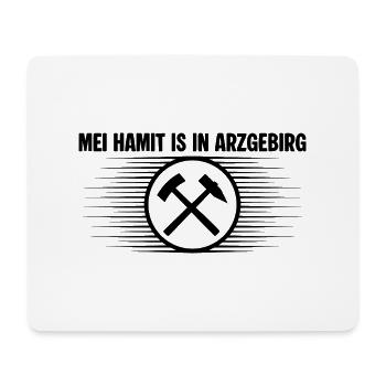 Mei Hamit is in Arzgebirg - Mousepad (Querformat) - Weiß - Vorne