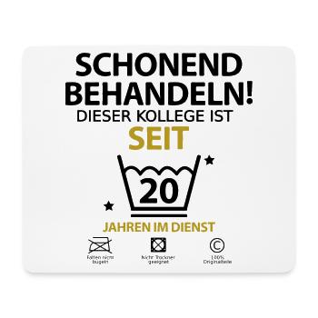 20 jähriges Jahre Jubiläum Firmenjubiläum kollege - Mousepad (Querformat) - Weiß - Vorne