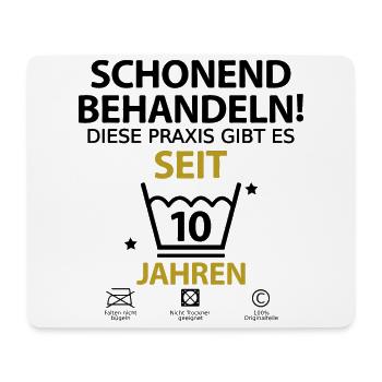 10 jährigen Praxisjubiläum Zahnarzt Arzt - Mousepad (Querformat) - Weiß - Vorne