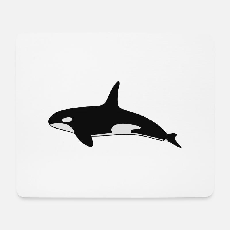 Orca - Mousepad (Querformat) - Weiß