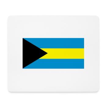 Drapeau des Bahamas - Tapis de souris (format paysage) - blanc - Devant