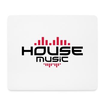 House Music - Tapis de souris (format paysage) - blanc - Devant