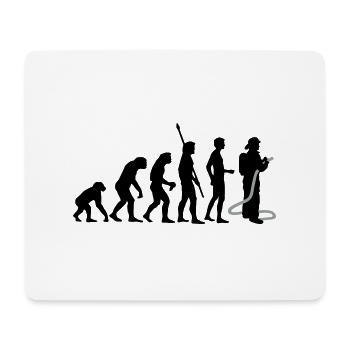 evolution_feuerwehr_b_2c - Mousepad (Querformat) - Weiß - Vorne
