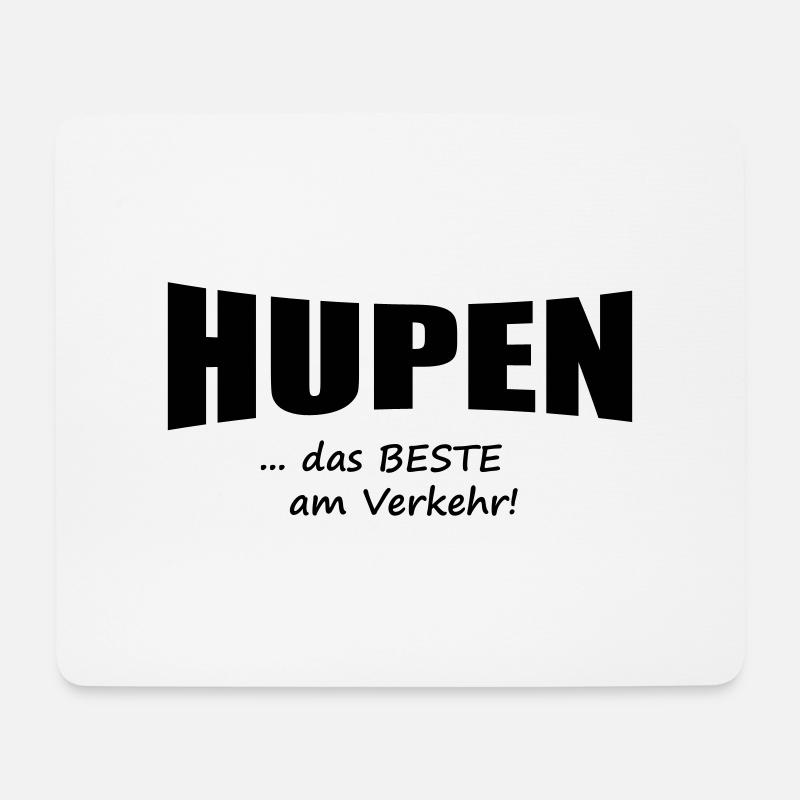hupen 4 - Mousepad (Querformat) - Weiß
