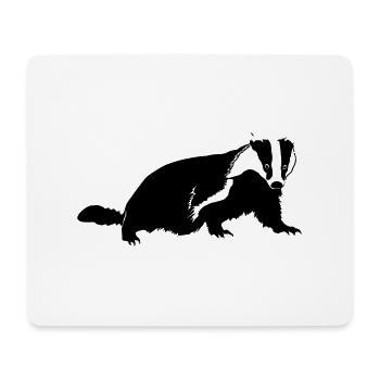 Dachs - Mousepad (Querformat) - Weiß - Vorne
