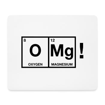 OMG periodic system - Mousepad (Querformat) - Weiß - Vorne