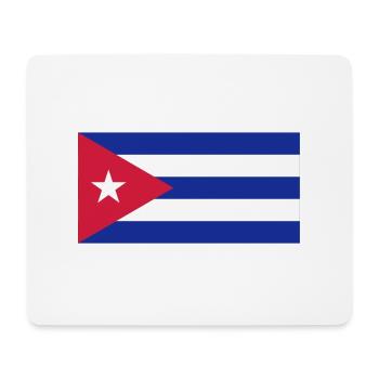 cuba flag - Tapis de souris (format paysage) - blanc - Devant