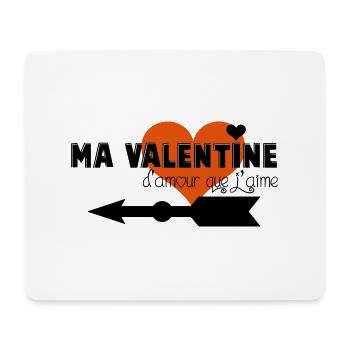 valentin-valentine F - Tapis de souris (format paysage) - blanc - Devant