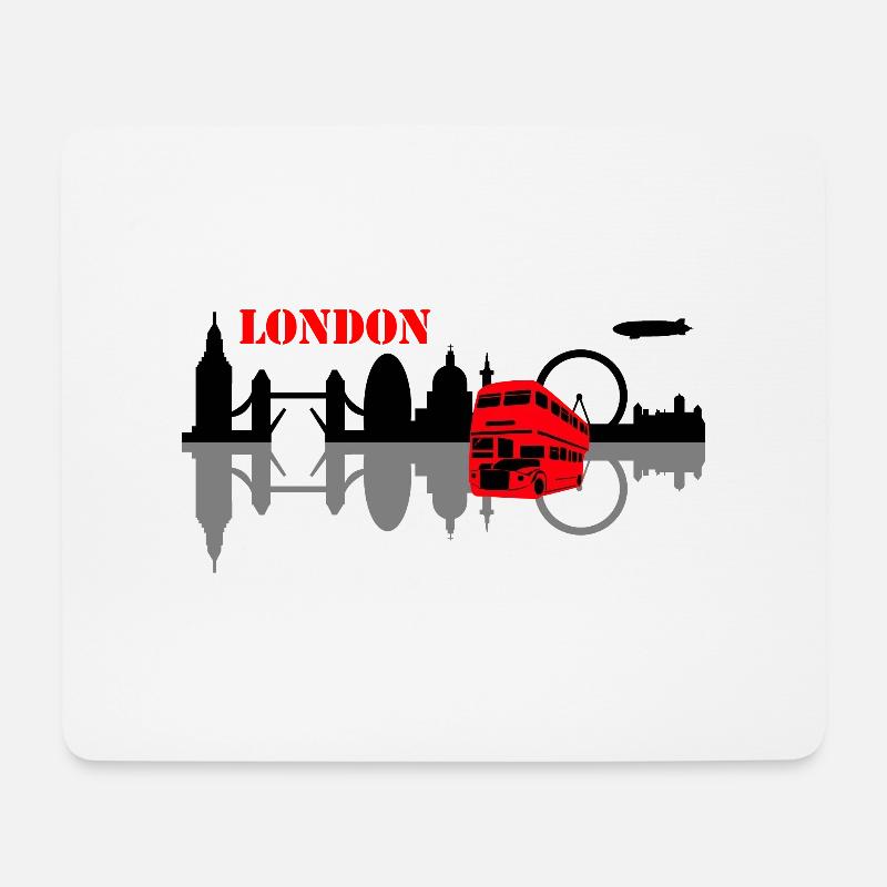 london skyline - Mousepad (Querformat) - Weiß