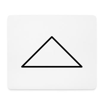 Math symbol - equilateral triangle - Mouse Pad (horizontal) - white - Front