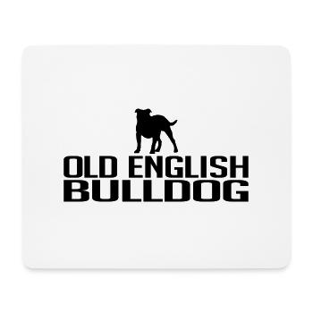 OLD ENGLISH BULLDOG dog OEB Wilsigns - Mouse Pad (horizontal) - white - Front