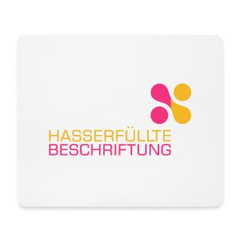Hasserfüllte Beschriftung Symbol Muster Geschenk - Mousepad (Querformat) - Weiß - Vorne