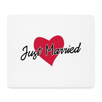 just married - Tapis de souris (format paysage) - blanc - Devant