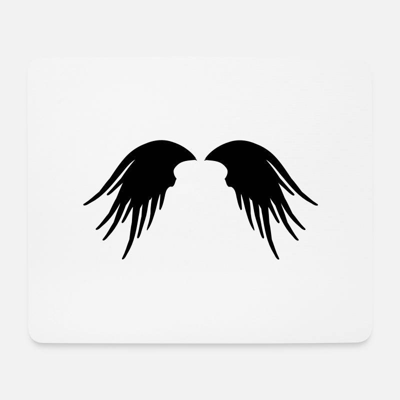 wings_fantasy_art - Mousepad (Querformat) - Weiß