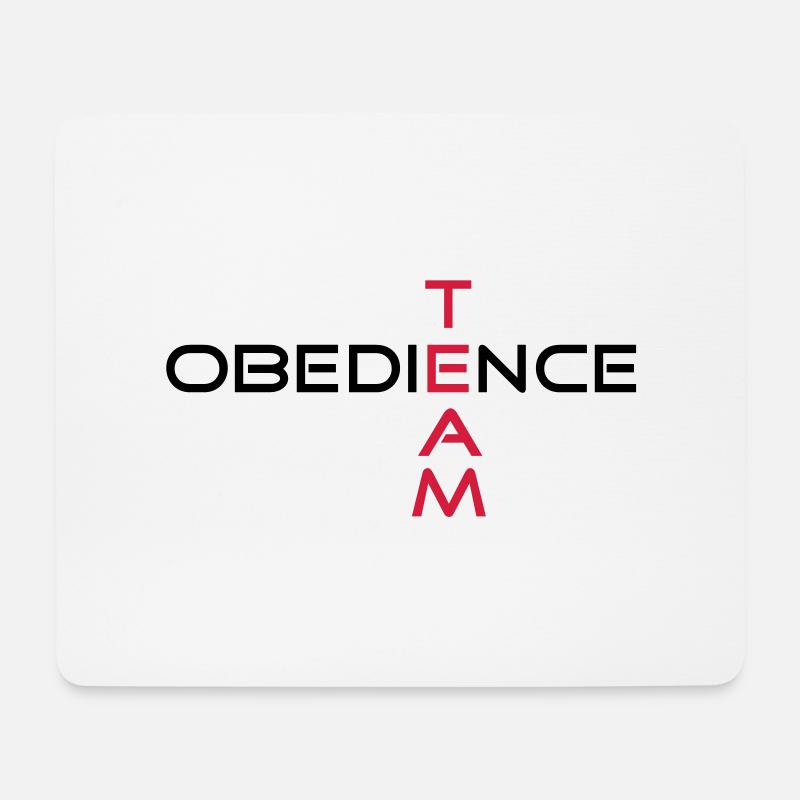 obedienceteam3 - Mousepad (Querformat) - Weiß