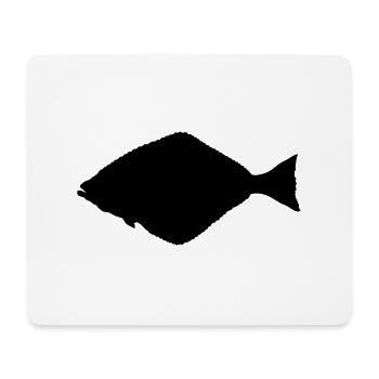 Heilbutt - Mousepad (Querformat) - Weiß - Vorne