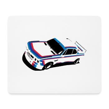 touring car - Mouse Pad (horizontal) - white - Front