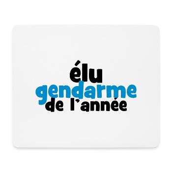 Elu Gendarme de l'année ! - Tapis de souris (format paysage) - blanc - Devant