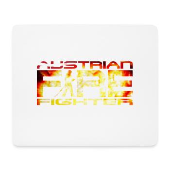austrian firefighter Logo - Mousepad (Querformat) - Weiß - Vorne