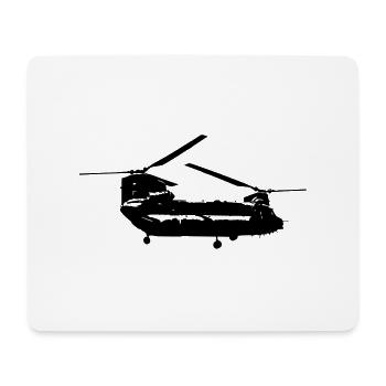 Chinook Helikopter - Mousepad (Querformat) - Weiß - Vorne