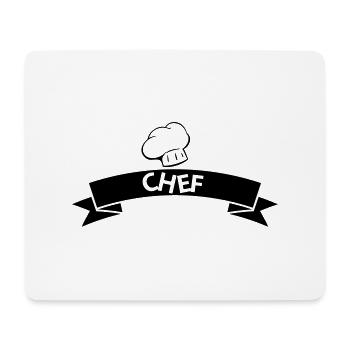 Chef - Mousepad (Querformat) - Weiß - Vorne