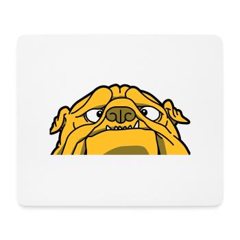 Un bouledogue anglais - Tapis de souris (format paysage) - blanc - Devant