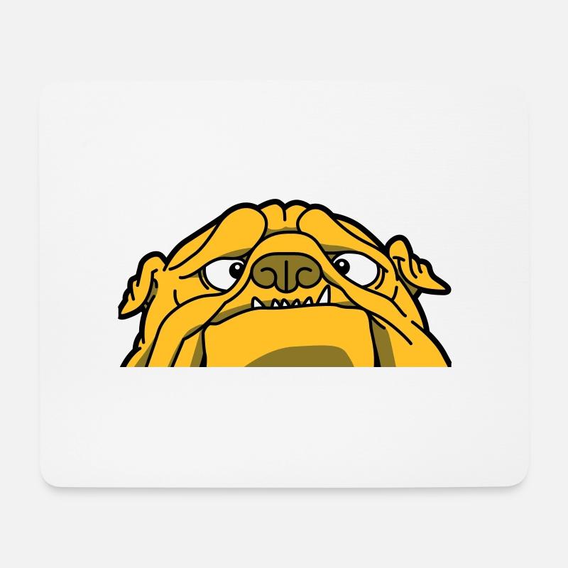 Eine englische Bulldogge - Mousepad (Querformat) - Weiß