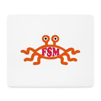 Fliegendes Spaghettimonster - Mousepad (Querformat) - Weiß - Vorne