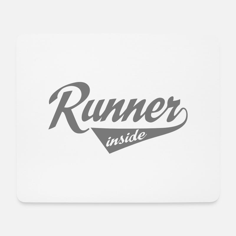 laufen - Mousepad (Querformat) - Weiß